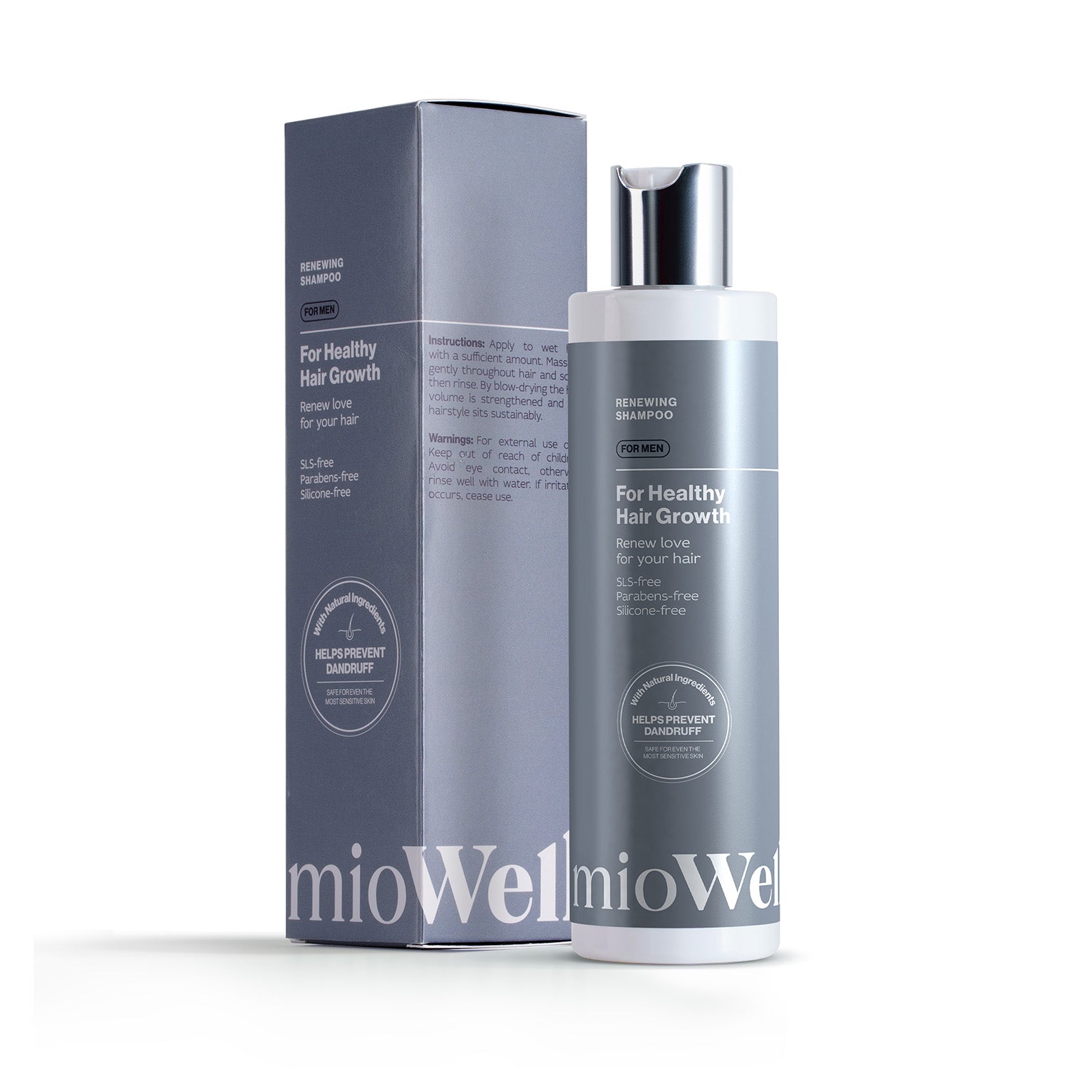 mioWell Sampon vékony szálú hajra férfiaknak 250ml