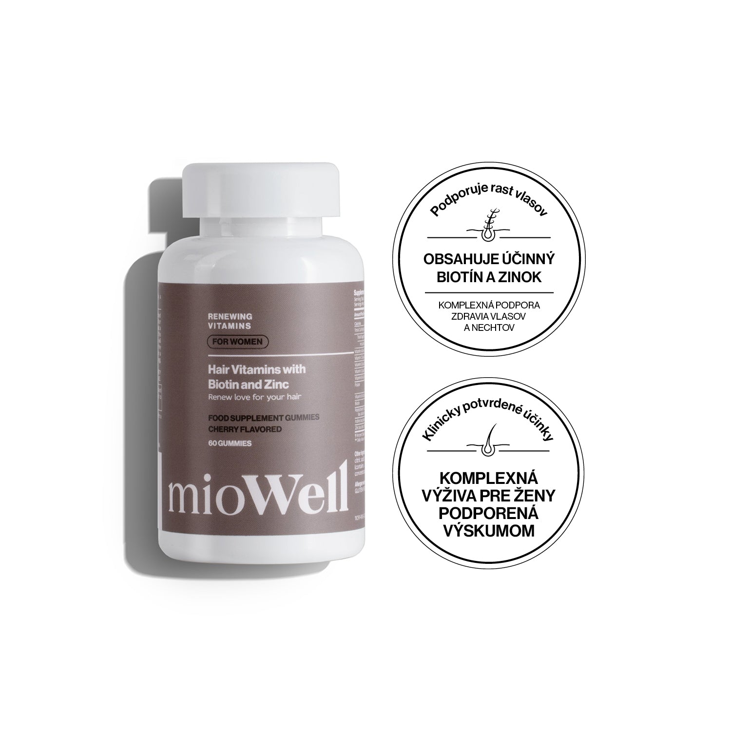 mioWell Hajnövekedést serkentő vitaminok biotinnal